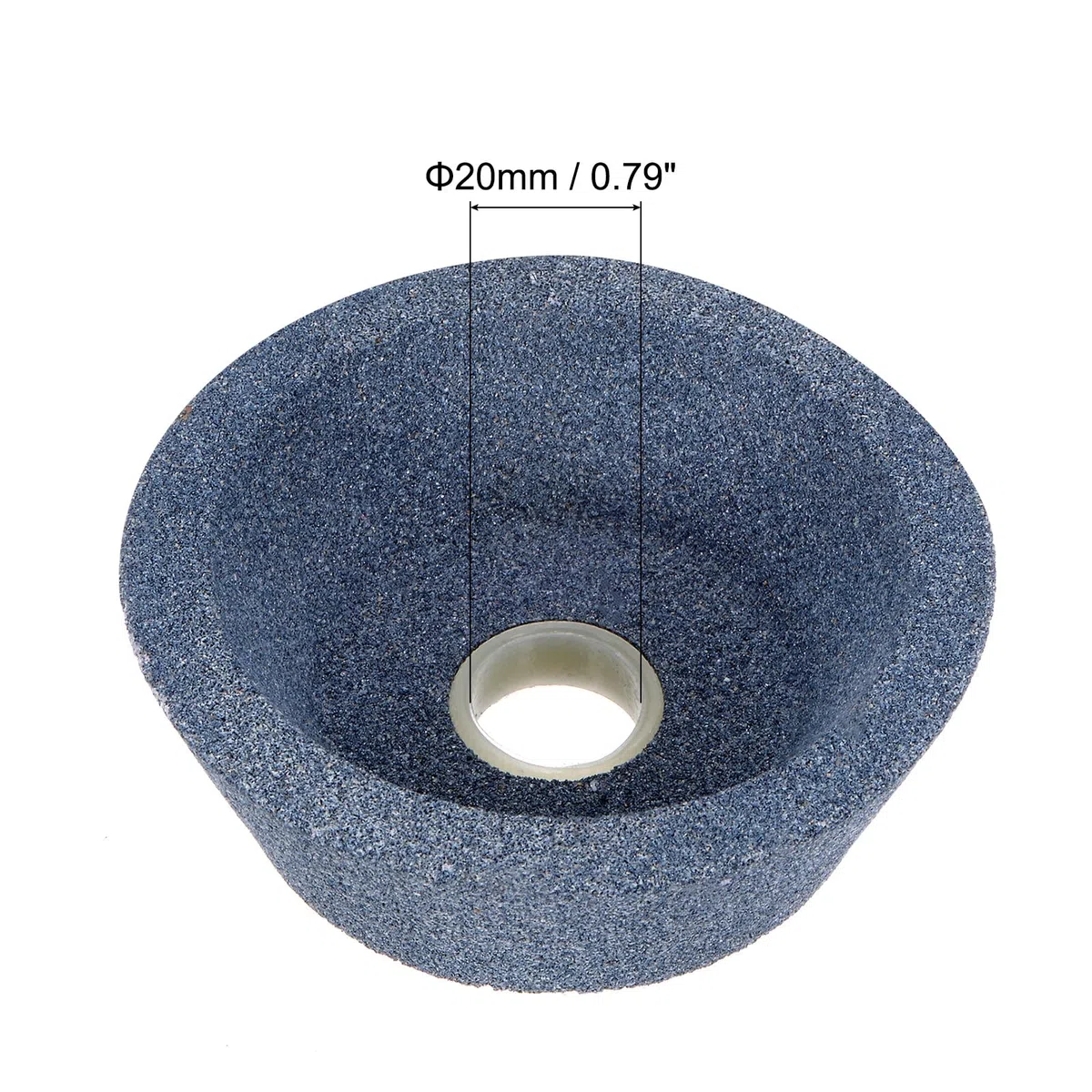 QUARKZMAN Meule Conique de 4 Pouces de 60 Grains Meule en Oxyde d'Aluminium Meule Abrasive pour Surface Outil en Céramique