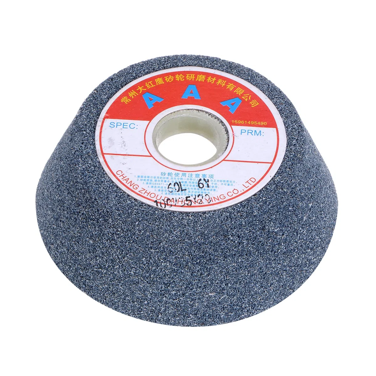 QUARKZMAN Meule Conique de 4 Pouces de 60 Grains Meule en Oxyde d'Aluminium Meule Abrasive pour Surface Outil en Céramique